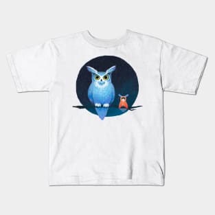 Owl couple Kids T-Shirt